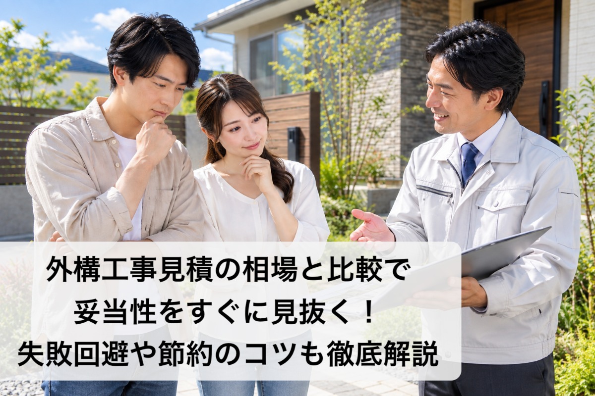 外構工事見積の相場と比較で妥当性をすぐに見抜く！失敗回避や節約のコツも徹底解説